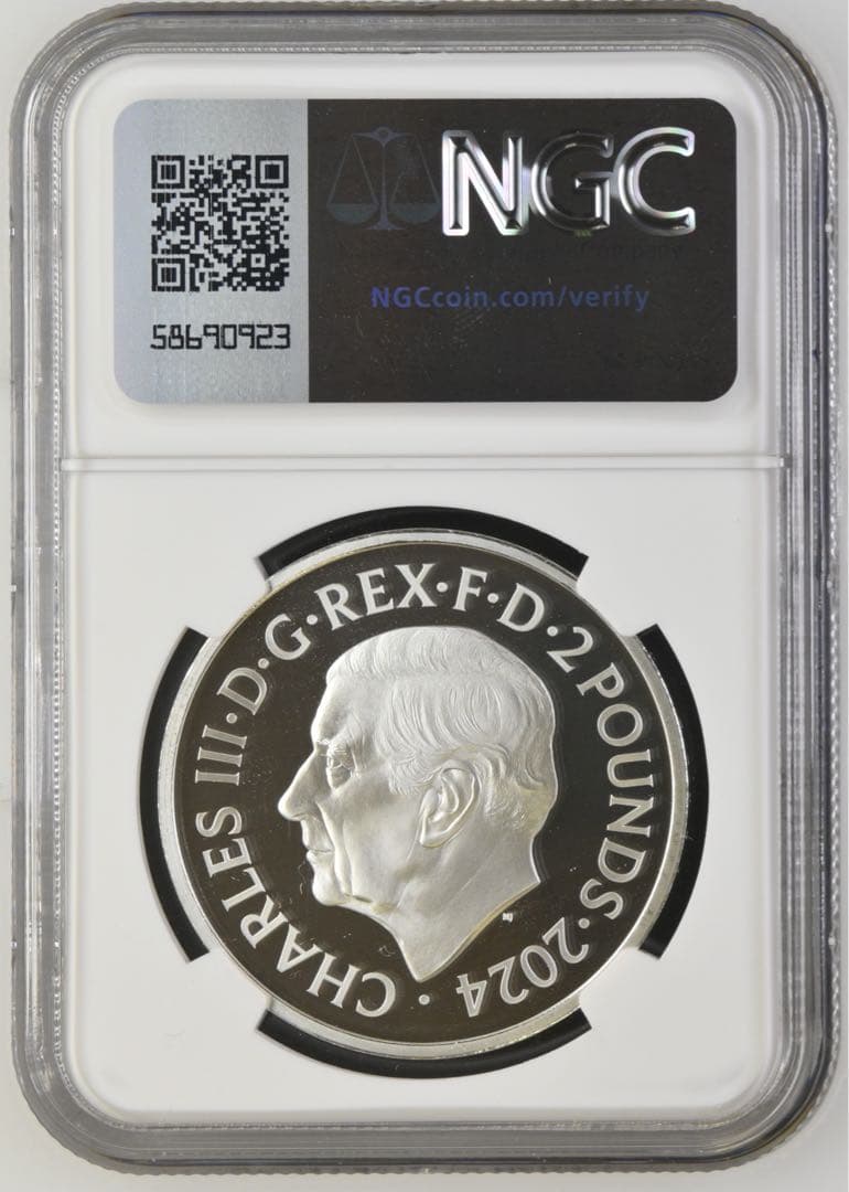 イギリスTudor Dragon 2024 £2 プルーフ銀貨