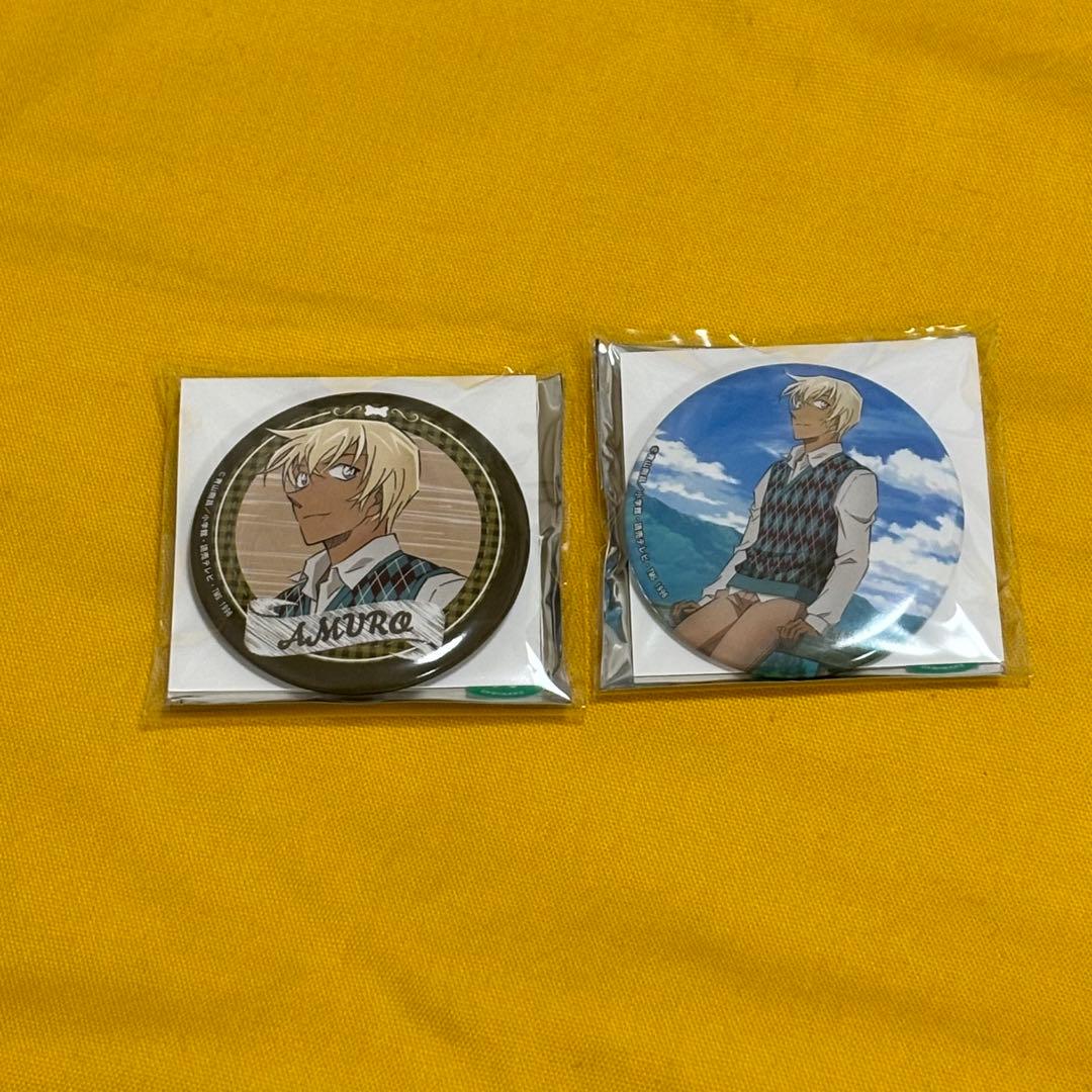 コナン　トムス 缶バッジ　カントリー　安室透　降谷零　バーボン　希少　2点