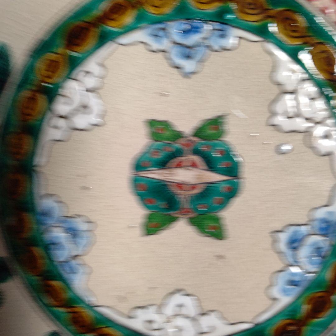 古須佐焼 松鶴文 九寸八寸七寸 三っ鉢