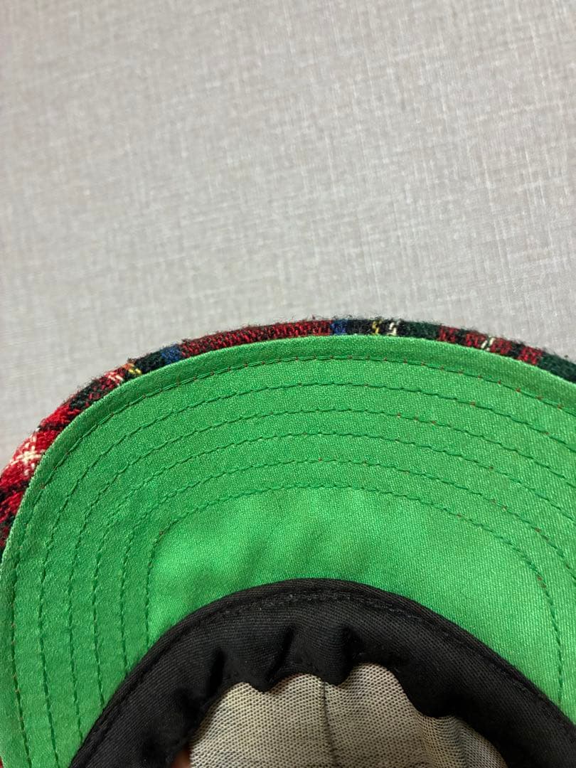 Old stussy ヴィンテージ キャップ チェック　ステューシー 帽子