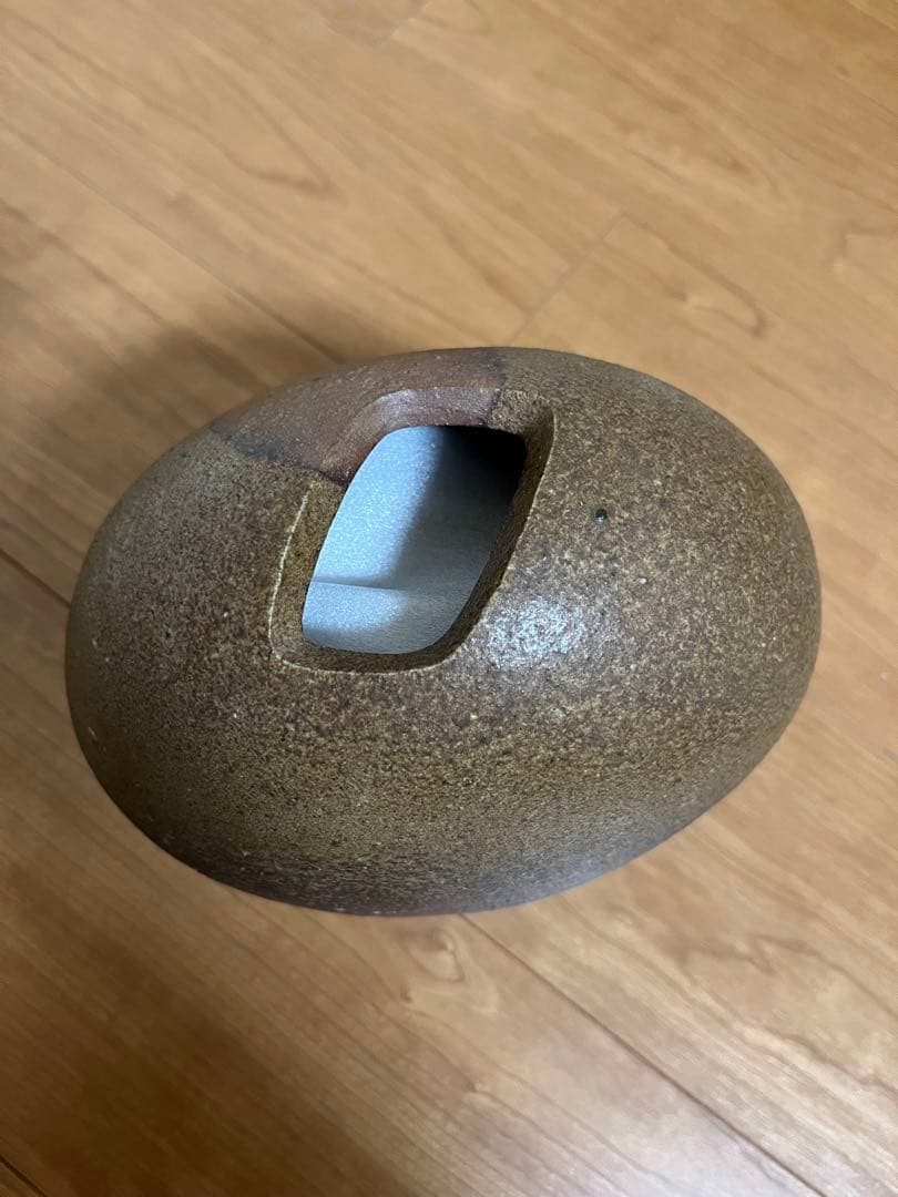 備前焼　花入れ　脇本博之　未使用品　箱付き