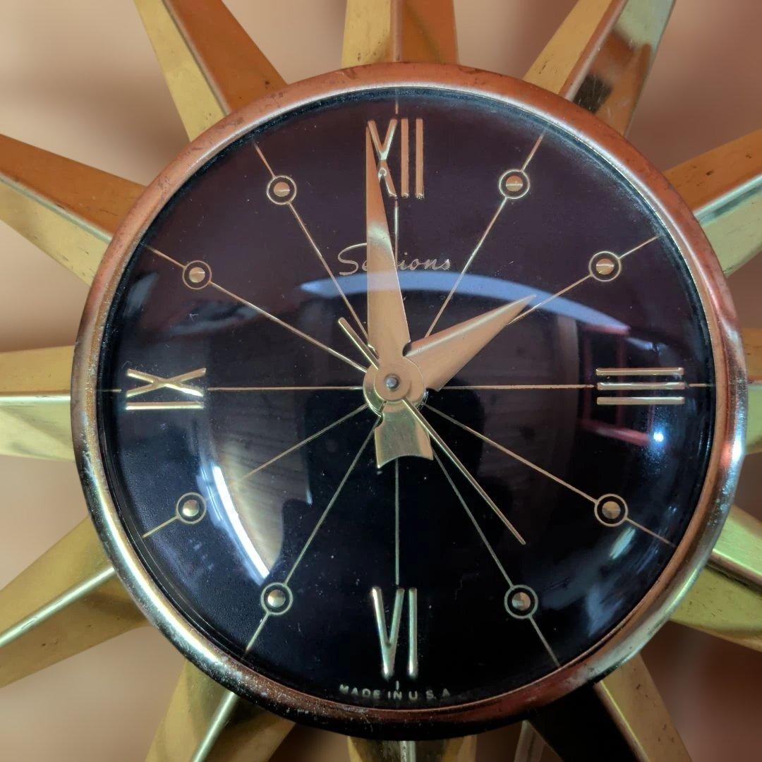 サンバースト時計