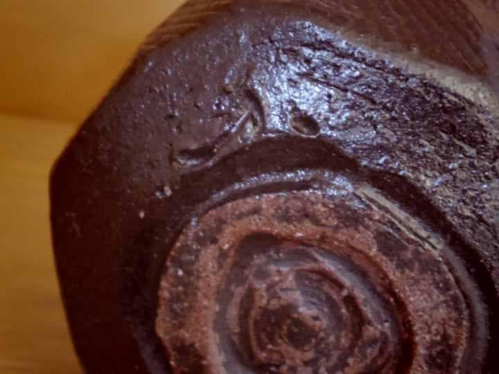 新品★竹中健次【師：人間国宝　伊勢崎淳】★伊部（黒）茶碗