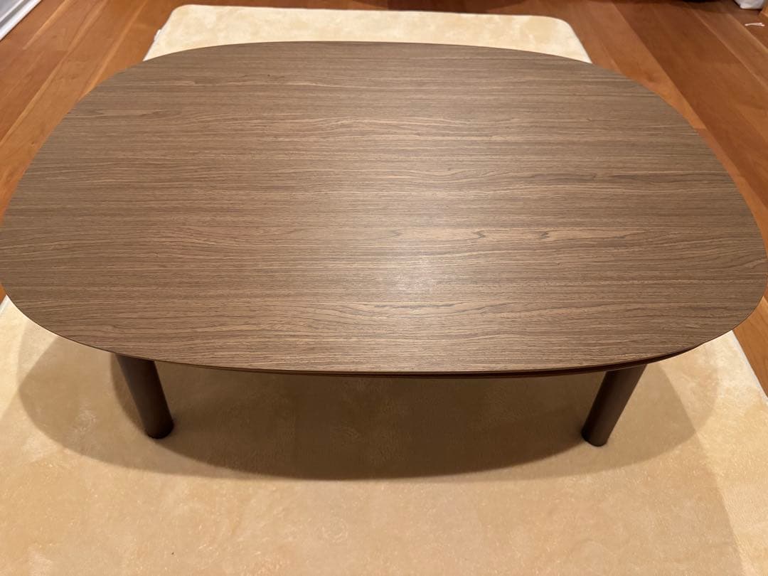 【2025年製】無印良品　こたつにもなるローテーブル　ダークブラウン小