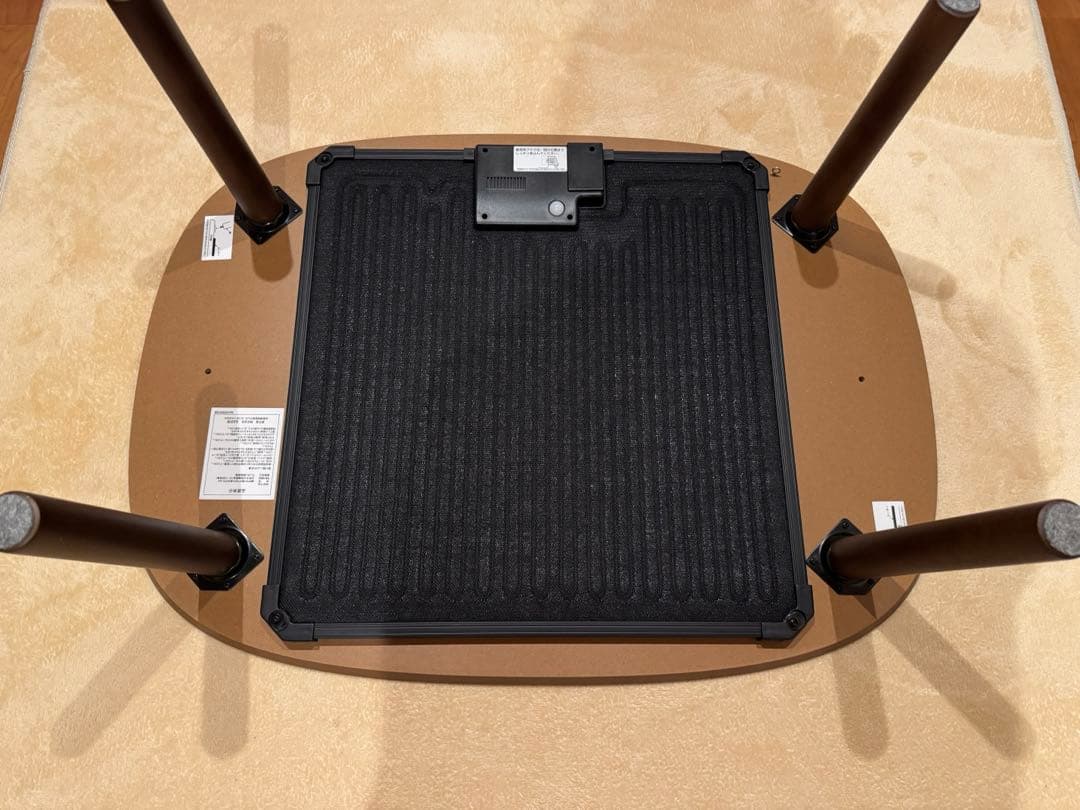 【2025年製】無印良品　こたつにもなるローテーブル　ダークブラウン小