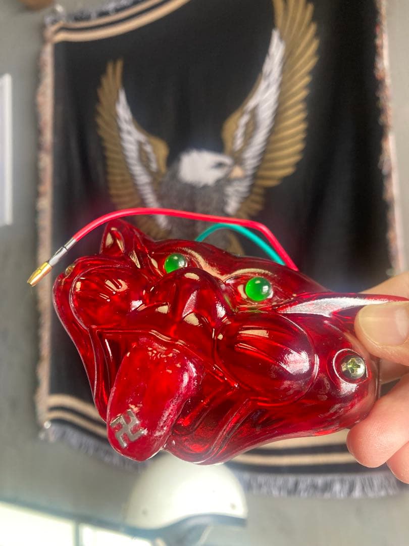 【ベロ出し卍】ネコテールランプ　キャットテールチョッパー　ショベル　SR400