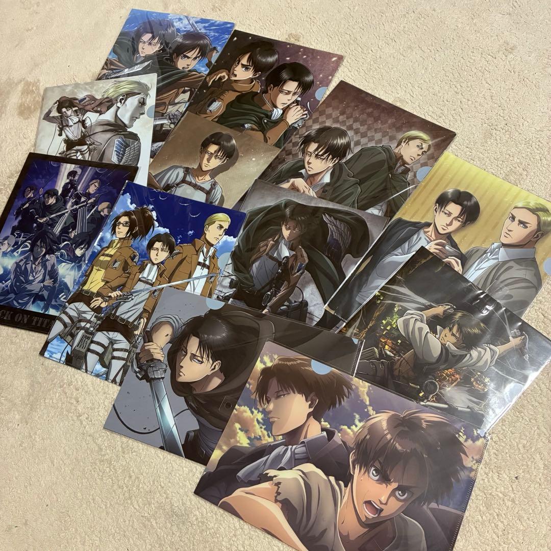 未使用品★進撃の巨人★クリアファイル★まとめ売り★リヴァイ