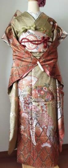 ころ様　419.普通〜ゆったり振袖7点セット 　正絹フルセット成人式　やまと