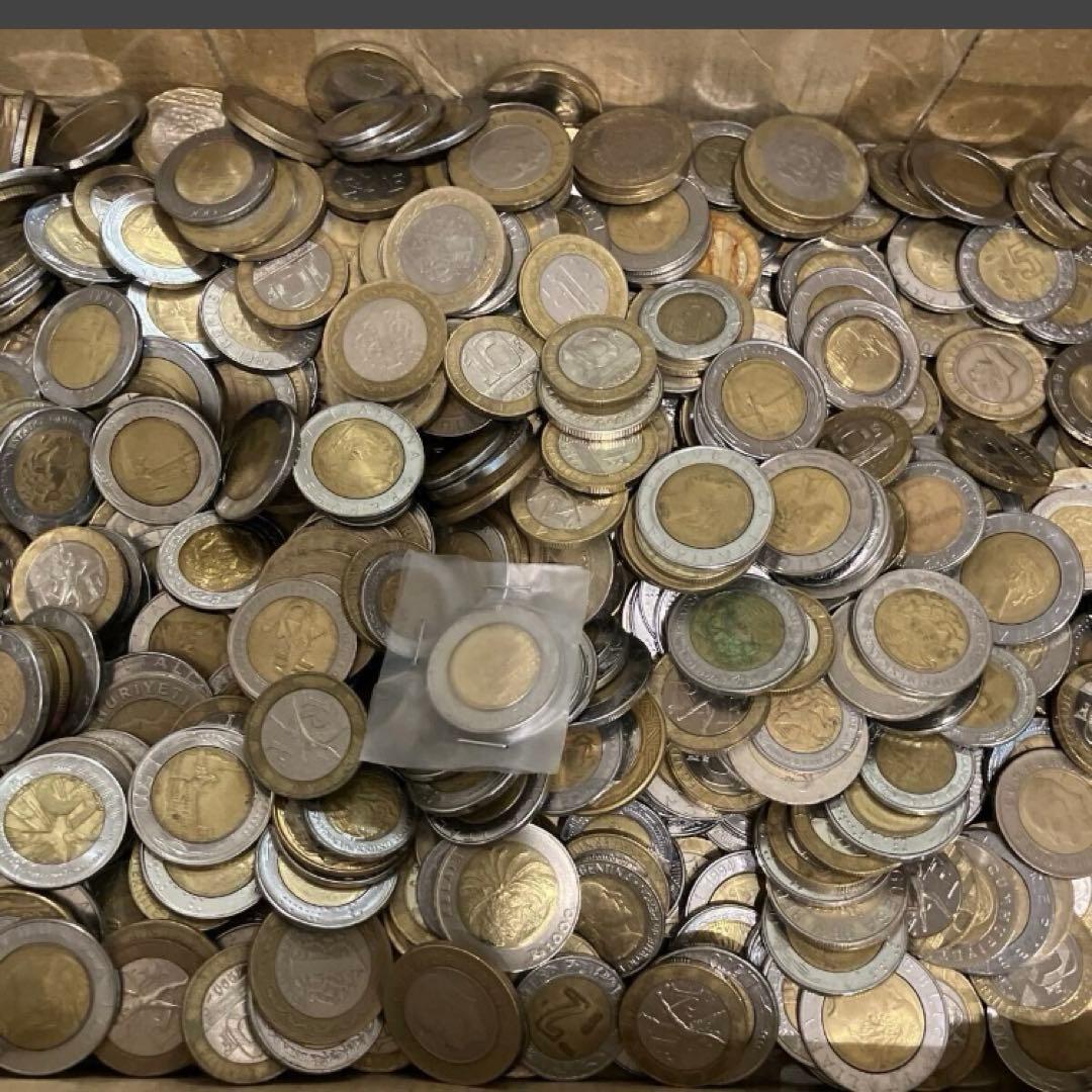 バイメタル　 約7.7kg 7717g 硬貨  海外　まとめ売り