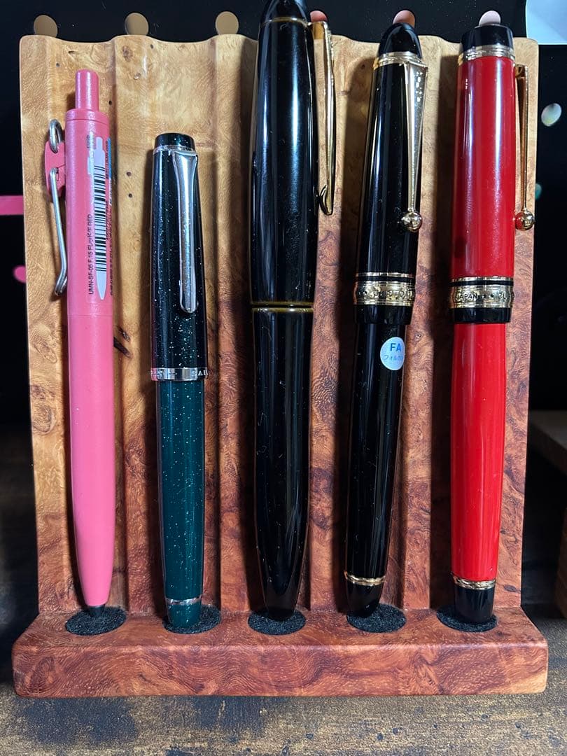 kentaro-papa ケンタロウパパ　花梨紅白　ペンスタンド　ペン立て　楔