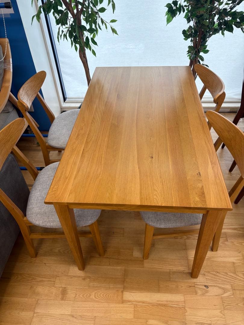 M126　ダイニング５点セット　ダイニングテーブル　幅1350mm