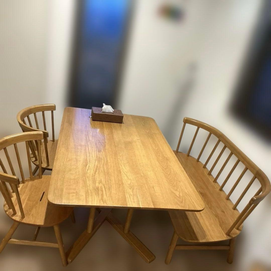 ACTUSナチュラルウッド ダイニングテーブルセット