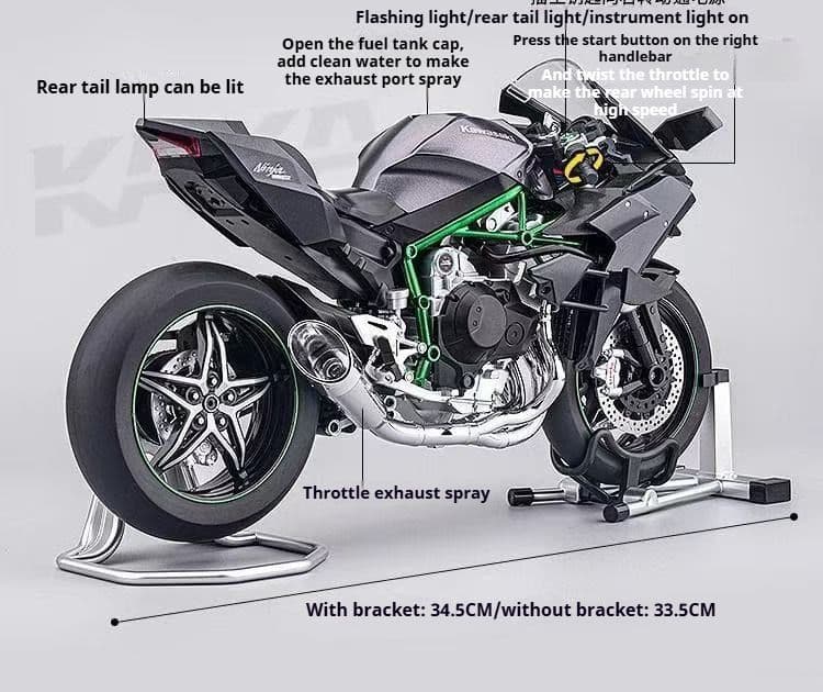 1:6 カワサキ H2R Ninja 合金ダイカスト超BIG オートバイ モデル