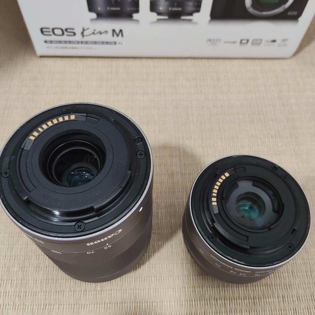 【値下げ中】Canon EOS kiss M ホワイト ダブルズームキット