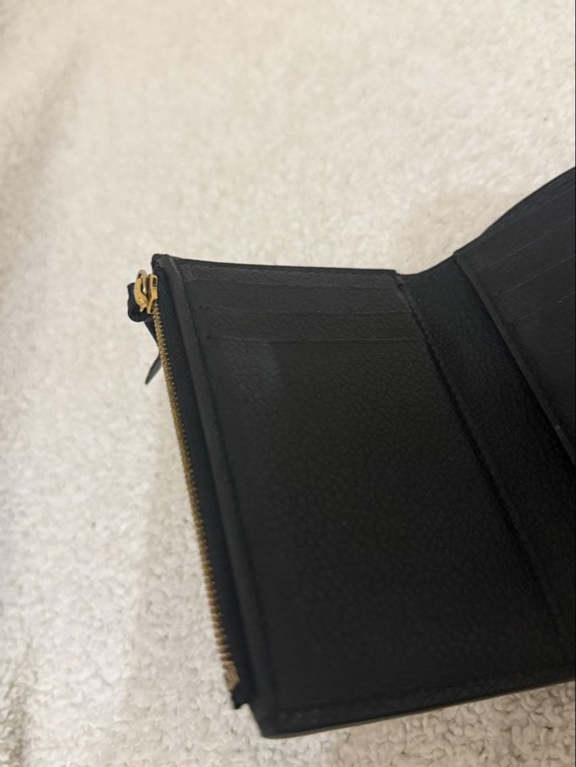 期間限定値下　Louis Vuitton ブラック 三つ折り財布