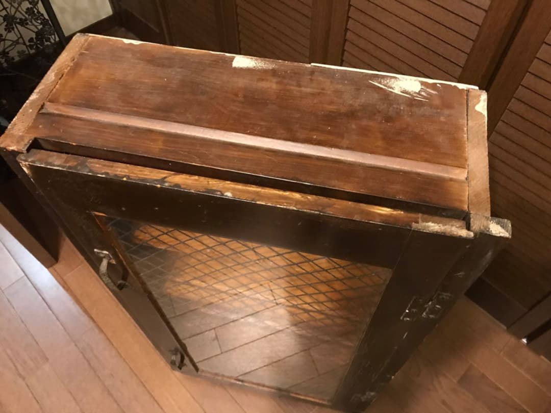 昭和レトロ 古道具 昔の 飾り棚 吊り戸棚