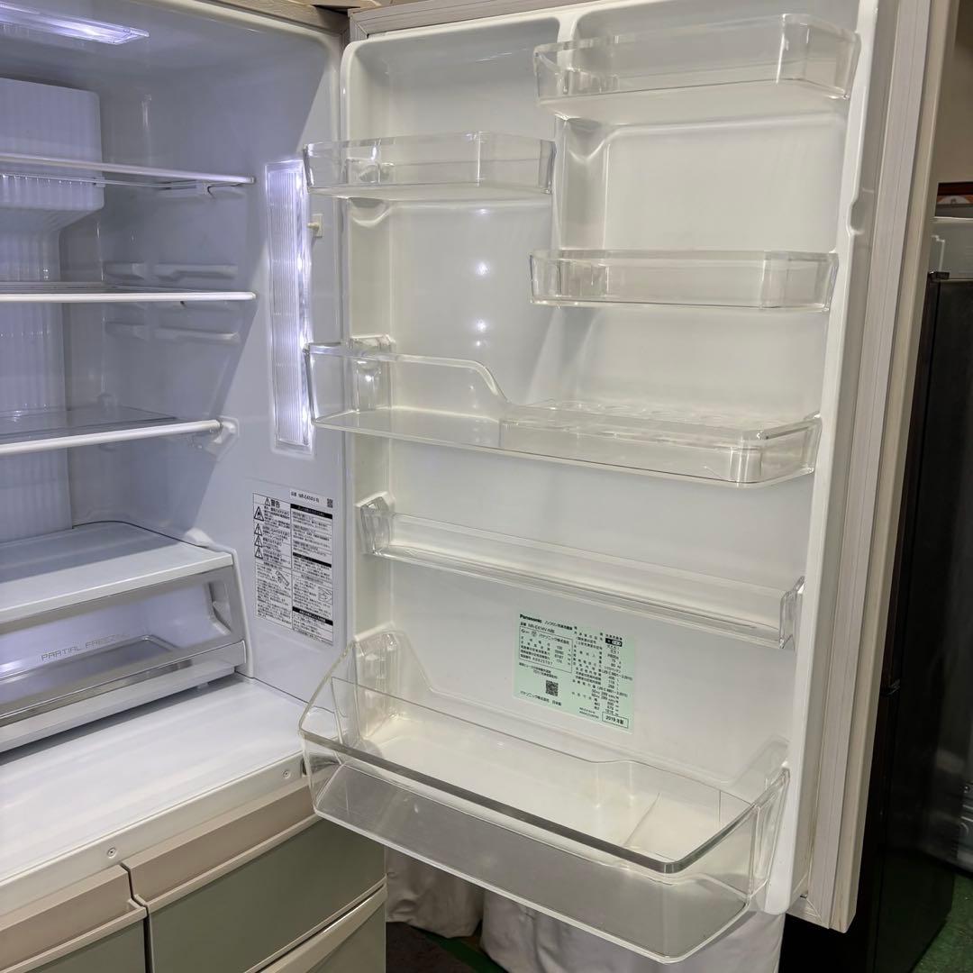 553⭕️冷蔵庫　パナソニック　大型　400㍑　レトロ　右開き　安い　設置無料