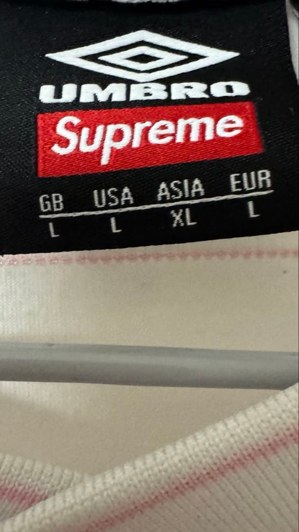 Supreme x Umbro Stripe Soccer Jersey 白