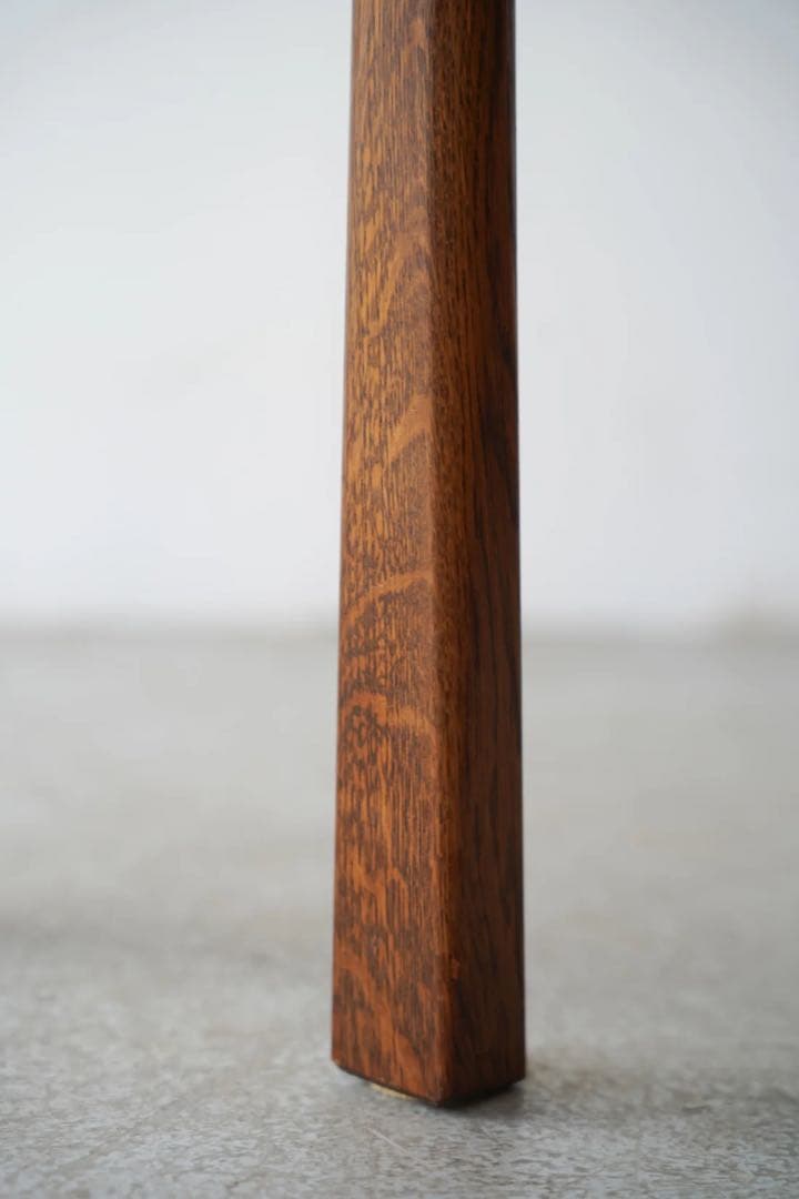 無垢オーク材のヴィンテージ サイドテーブル スツール