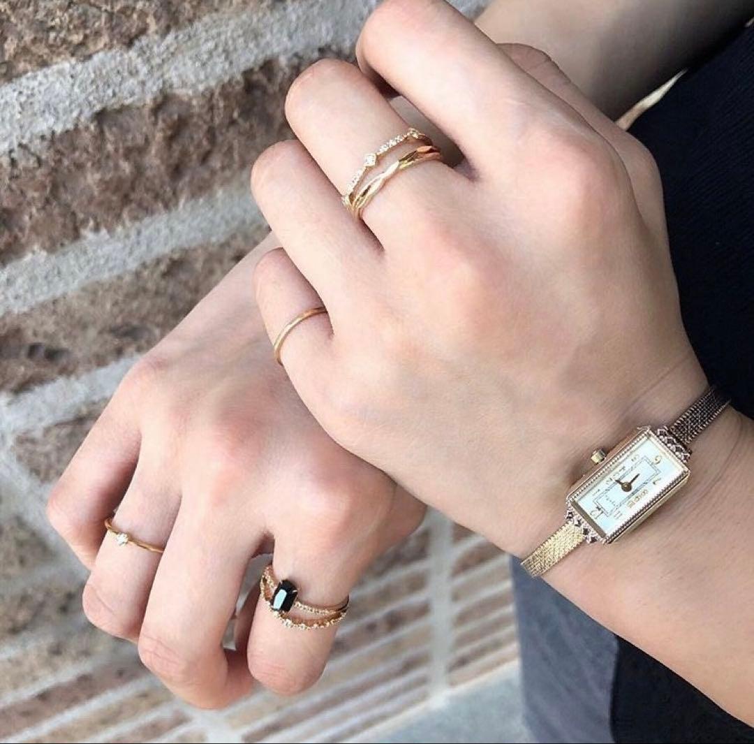 agete ブラックスピネル リング　8号