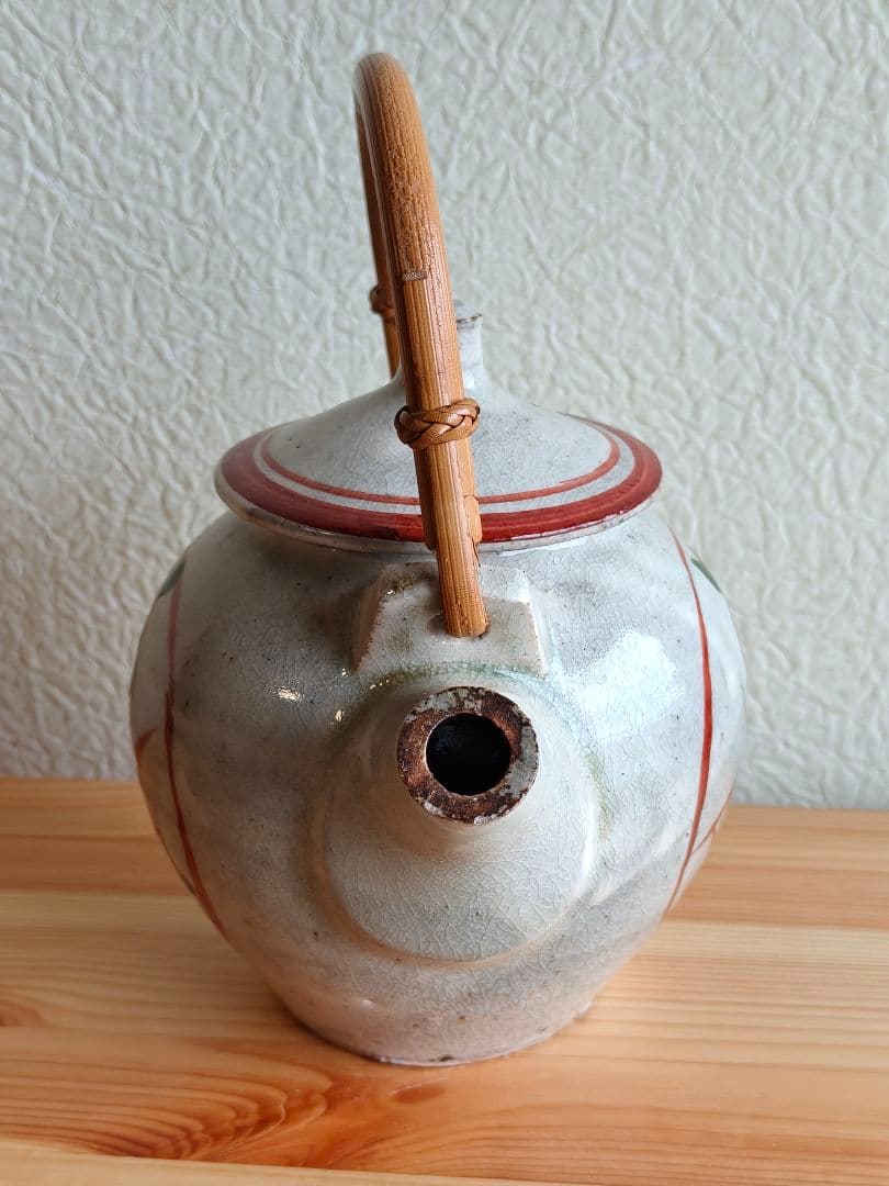 山本教行 赤絵 土瓶 民藝 吉田璋也 出西窯