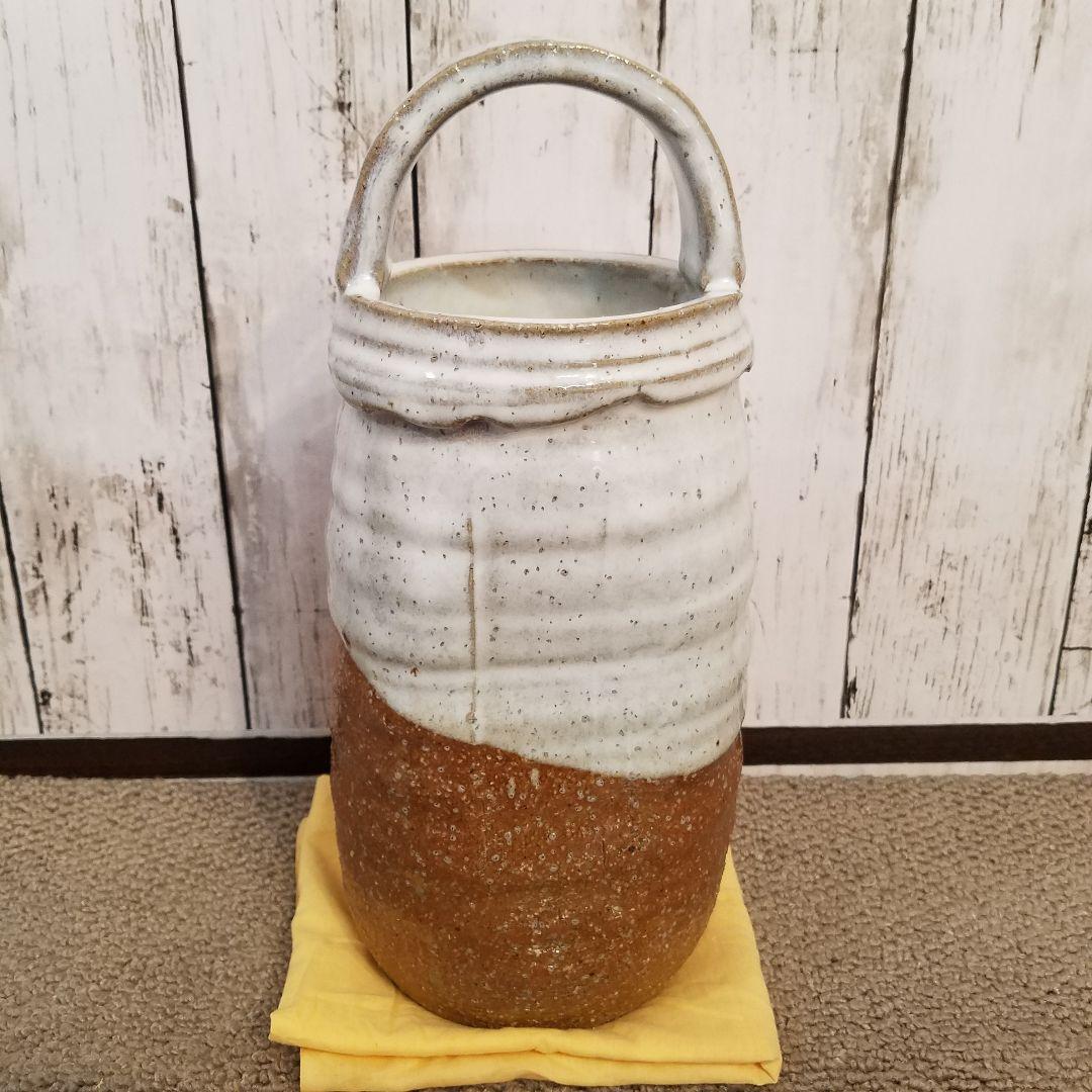 十二代 田原陶兵衛 手付 花入れ