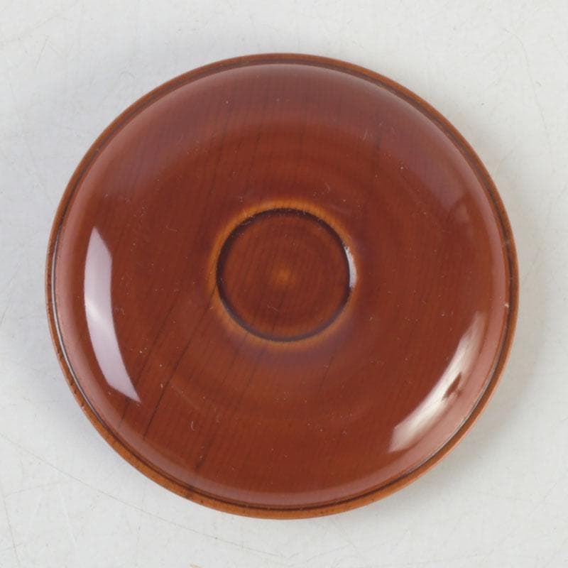 茶道具　飛騨春慶塗　一位細工　古渓堂　香合　箱付　V　9677