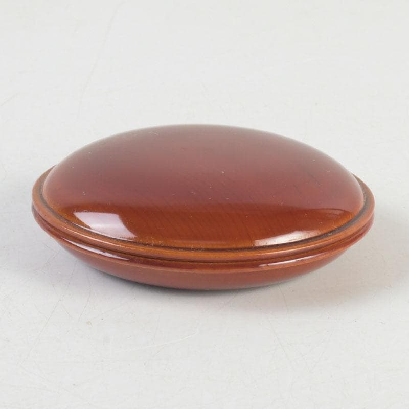 茶道具　飛騨春慶塗　一位細工　古渓堂　香合　箱付　V　9677