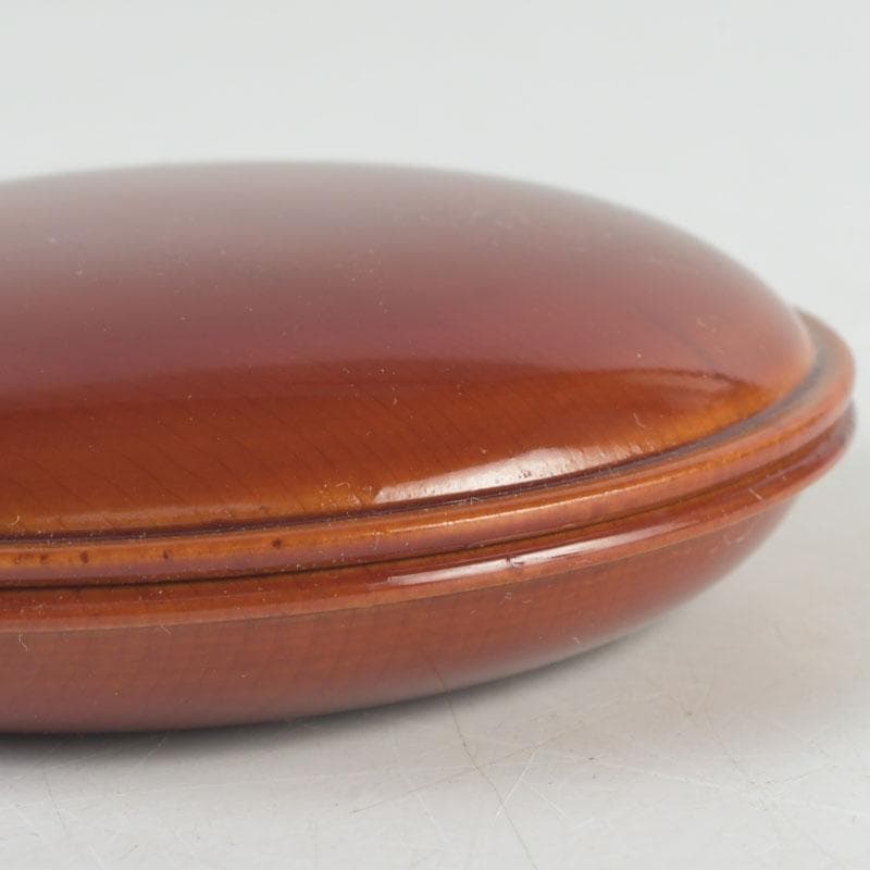 茶道具　飛騨春慶塗　一位細工　古渓堂　香合　箱付　V　9677