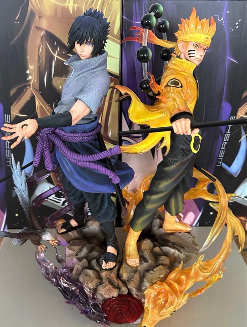 ナルト うちはサスケ 2点 ガレージキット ガレキ スタチュー⑥⑨