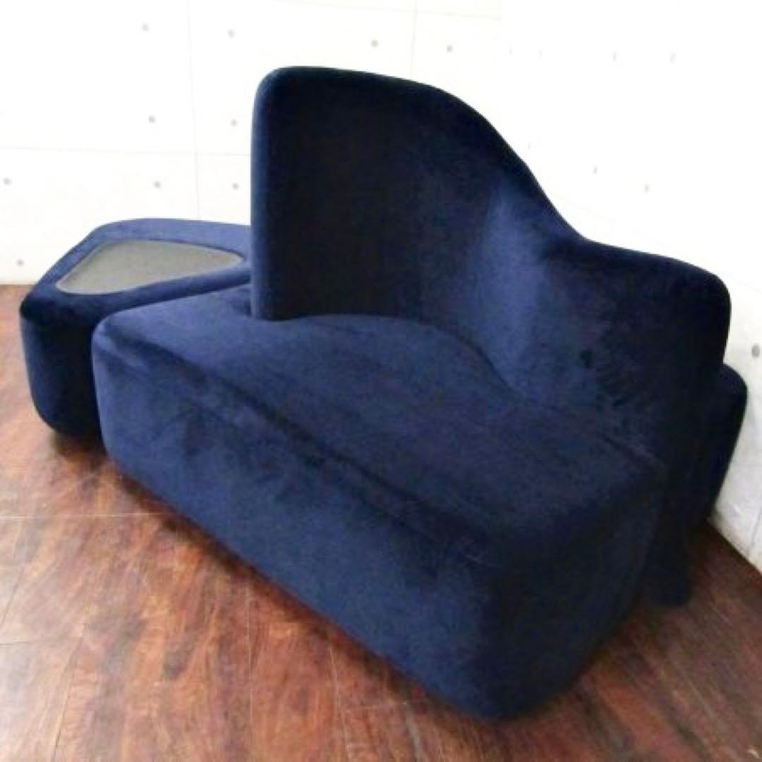 展示品BoConceptオタワ　スクエアハイバック＋トライアングル プーフ