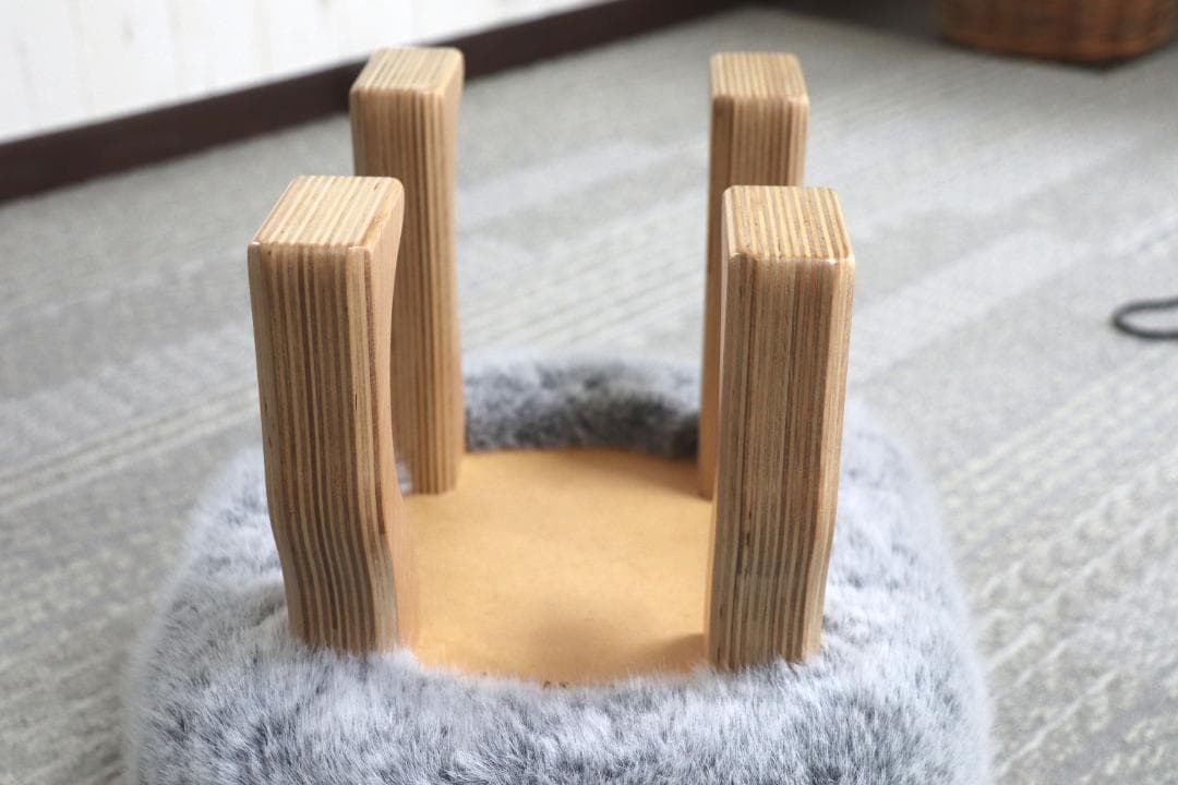 匠工芸アニマルスツール　フォックスグレー(S)