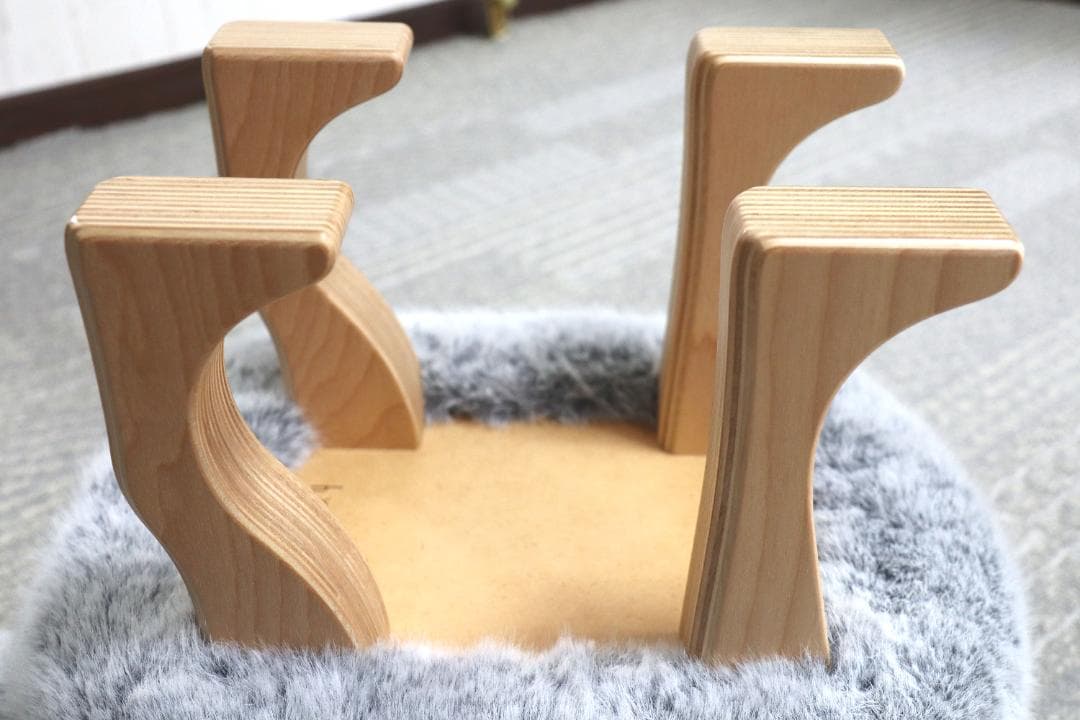 匠工芸アニマルスツール　フォックスグレー(S)