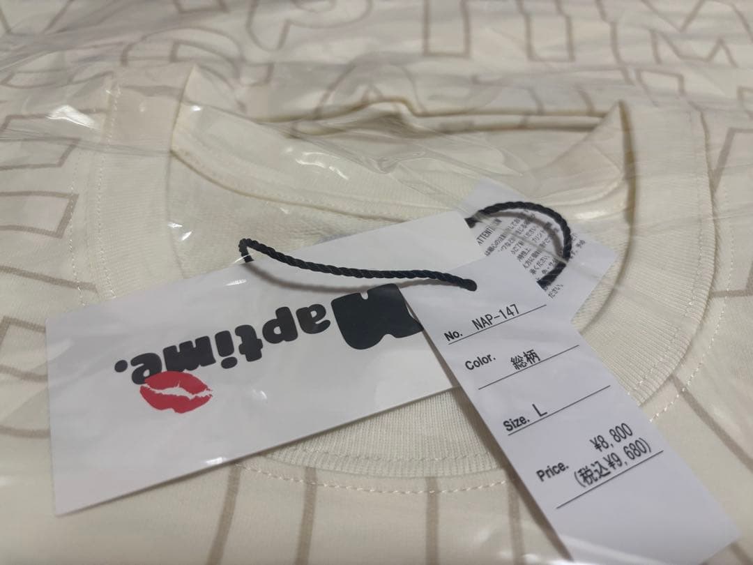 新品未使用 NAPTIME プリントBIGT- SHIRTS-総柄　＋キャップ