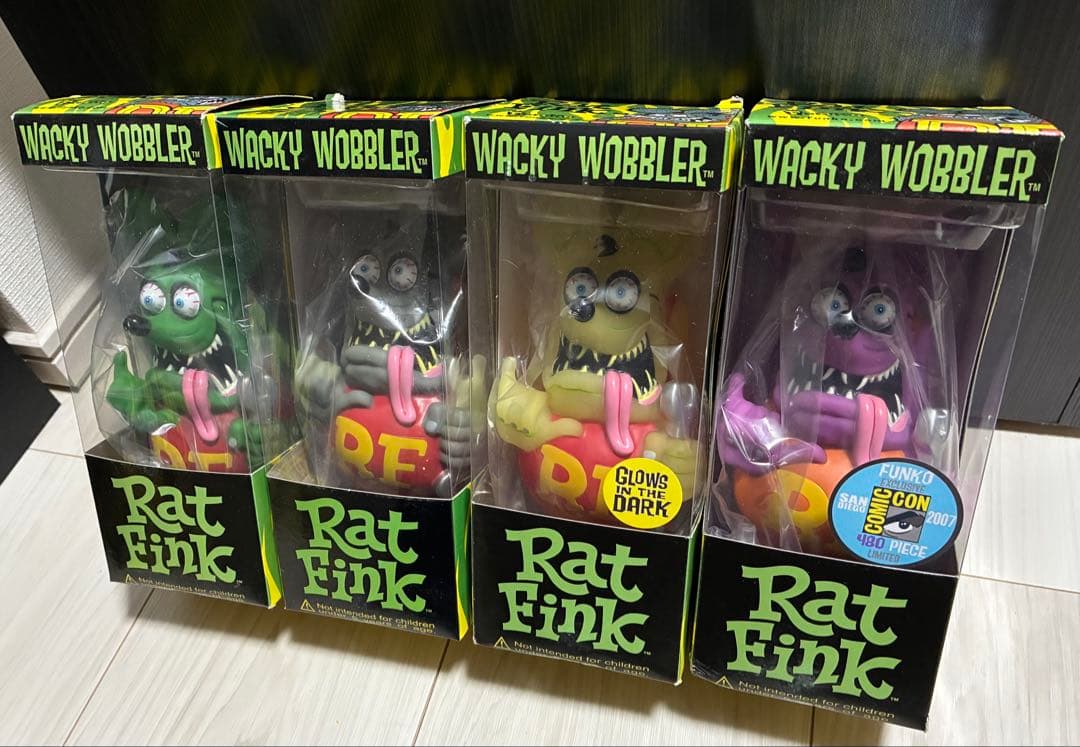 ★RAT FINK★ガレージ フィギュア 【4体セット】 ラットフィンク