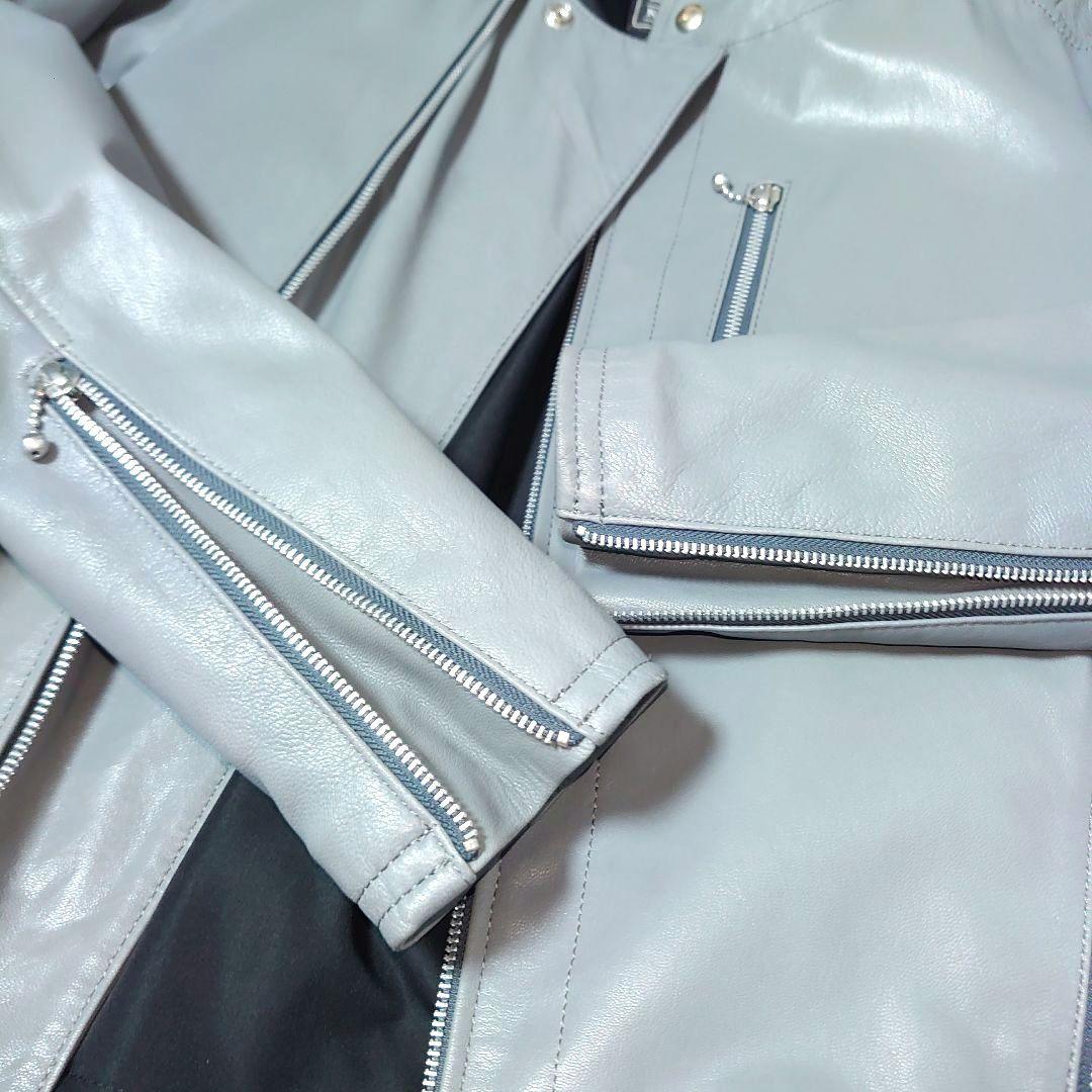 KADOYA カドヤ レザー シングルライダース FENNEL グレー