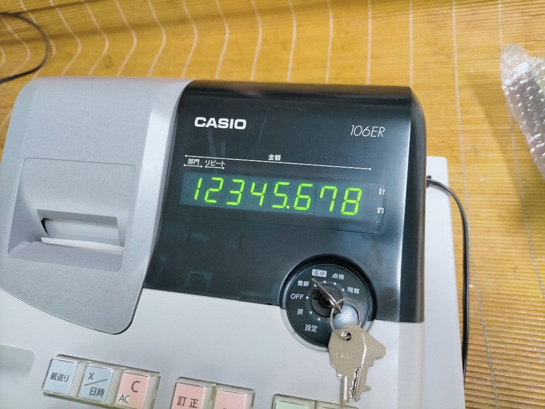 カシオレジスター　106ER　簡単便利特殊　送料込　811122