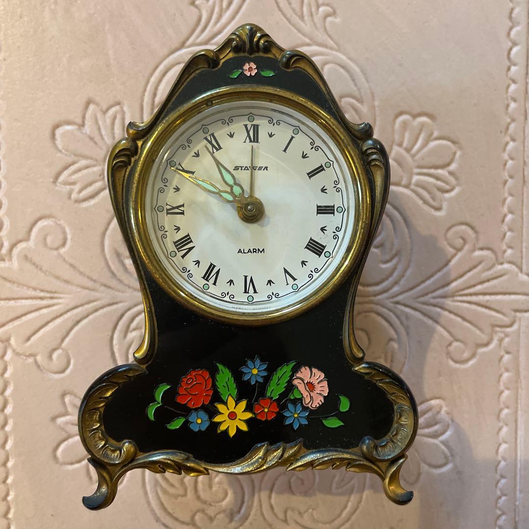 STAYER アラームクロック フラワーモチーフ