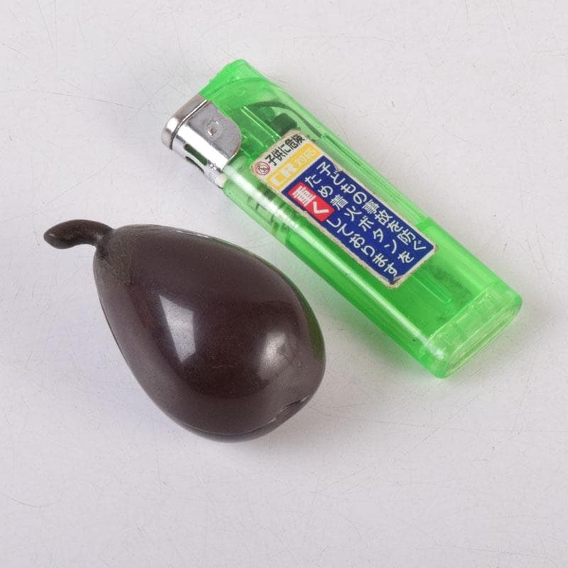 茶道具　漆塗　内銀溜　茄子形　香合　時代箱　V　8547