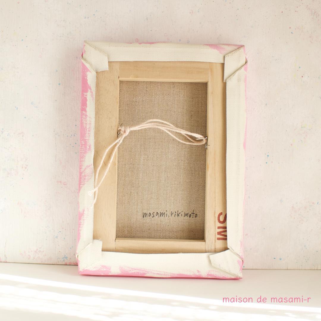 「薔薇と女性」 アクリル画 原画 SMキャンバス 額なし