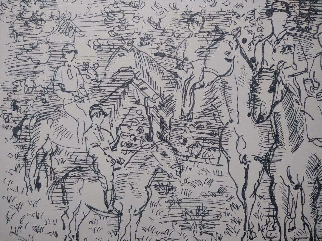 bラウル・デュフィの 乗馬　リトグラフ 本物保証