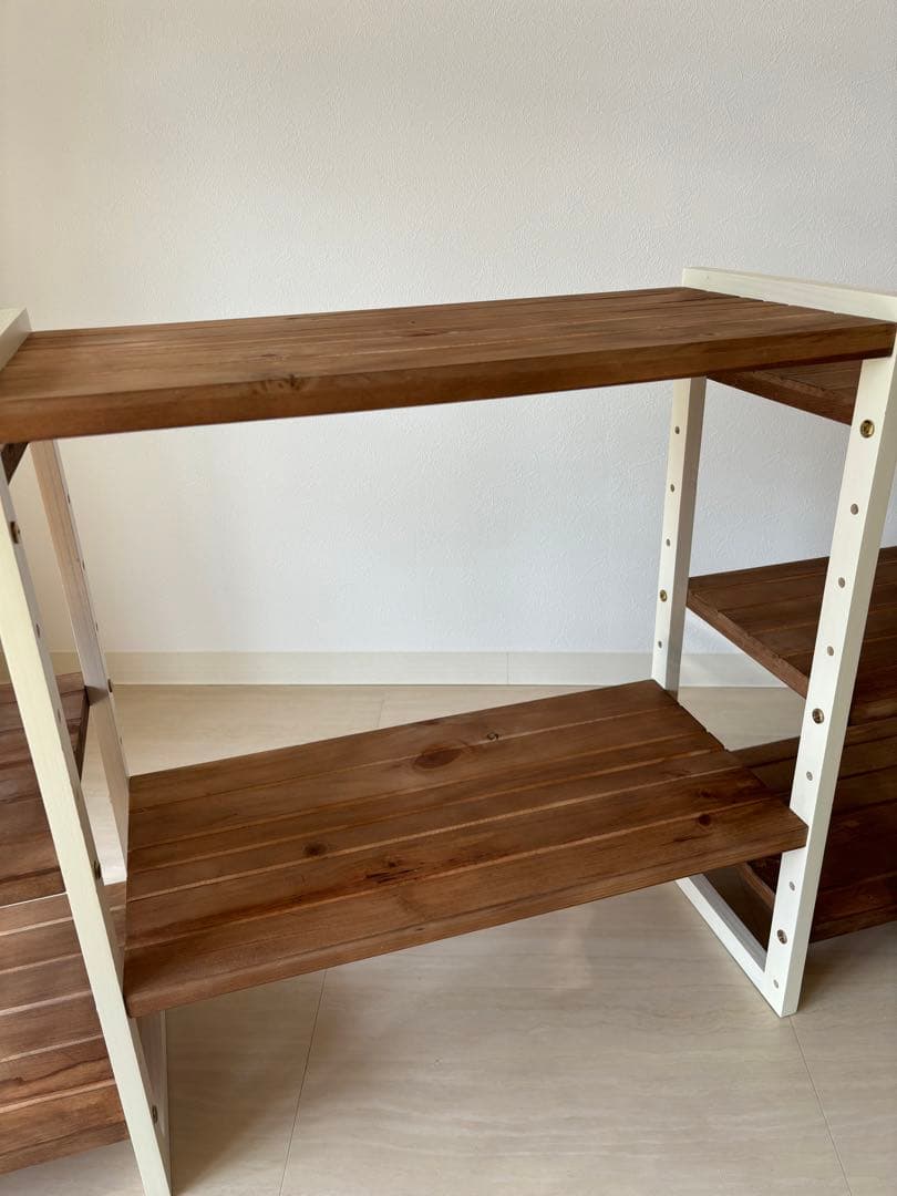 オープンラック 天然木パイン材 可動棚 マルチラック テレビ台 MCC-6252