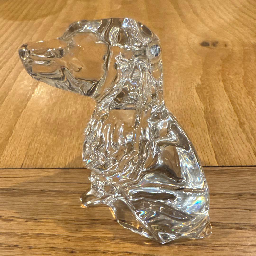 Baccarat バカラ　クリスタル製　犬の置物
