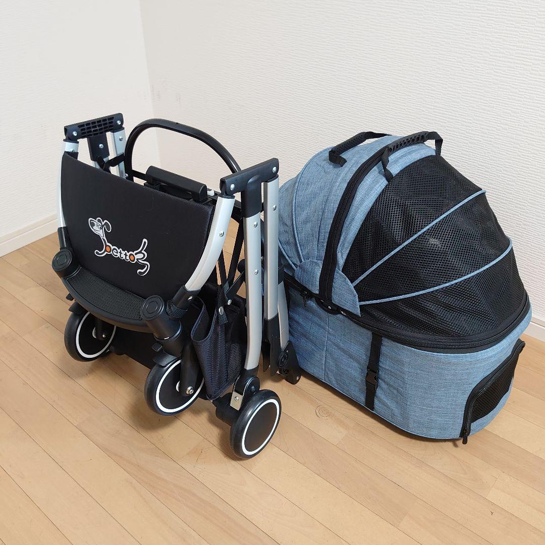 PETTOM 分離型 ペットカート 折りたたみ可 ペットキャリー