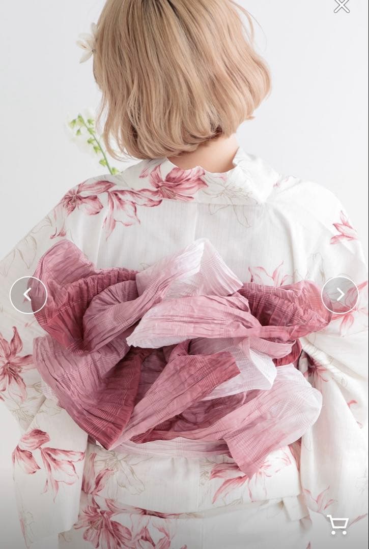 Dita 夏の乙女百合　浴衣　３点セット＋かみかざり