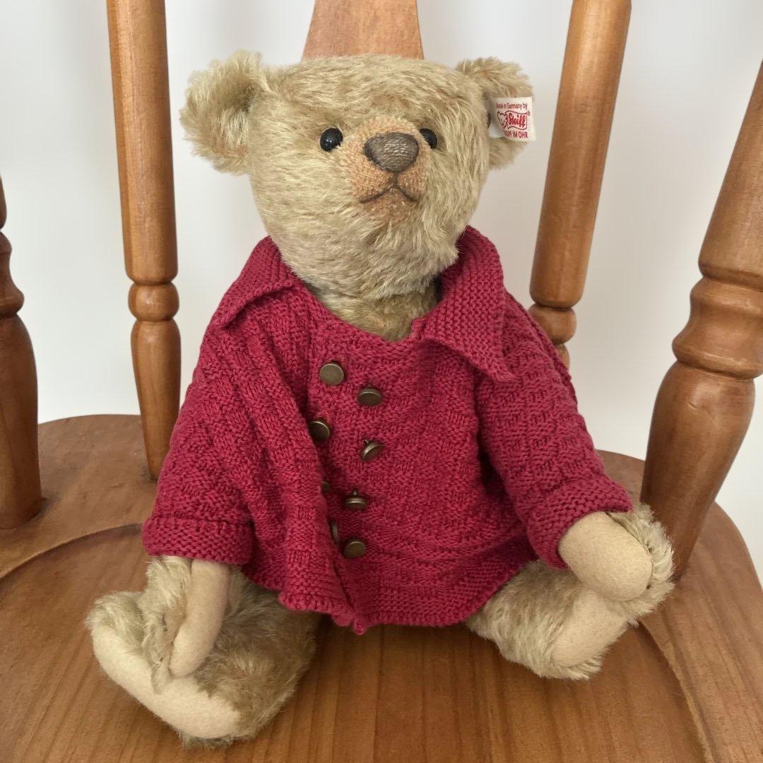 シュタイフ　テディベア　ストラトフォード　限定 30cm 赤セーター