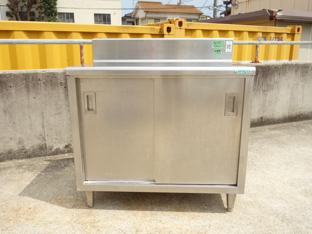 M▽業務用 作業台 棚 戸棚 キャビネット ステンレス (Fe1817)