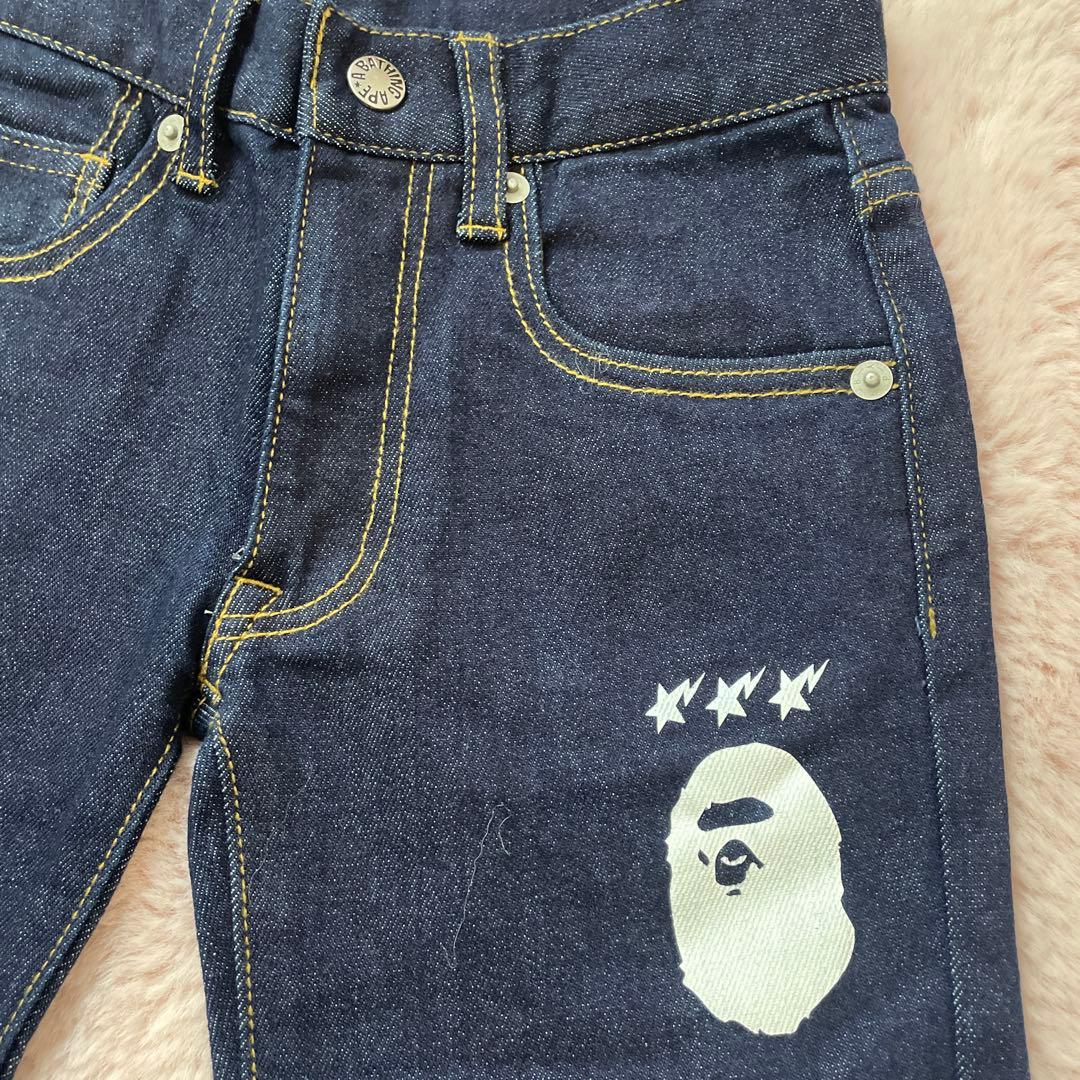 BAPE KIDS デニムパンツ ダークブルー110 未使用