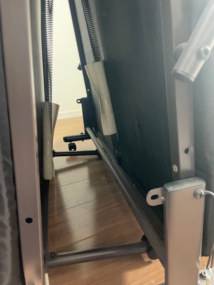 YAMAZEN　薄めマットレスの折りたたみベッド/ダークブラウン