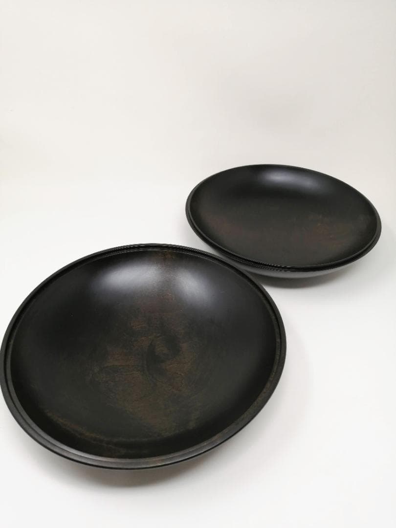 浄法寺塗　食籠（じきろう）　大　拭き漆　どらやき型　国産木地　三浦春馬